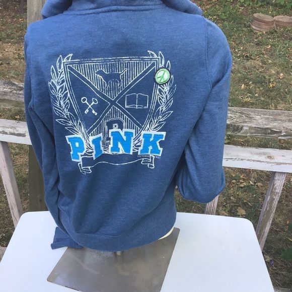 PINK from Victoria Secret Zip Up Hoodie Sweatshirt - Picture 6 of 7
